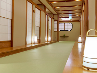 Hallway at Ajisai restaurant