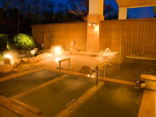 San no yu, men bath, outdoor, night view, hot tub