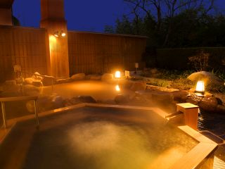 San no yu, women bath, outdoor, night view