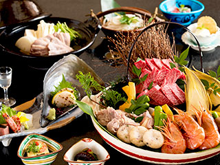 Sumibiyaki Kaiseki-Charcoal grill multi-course meal