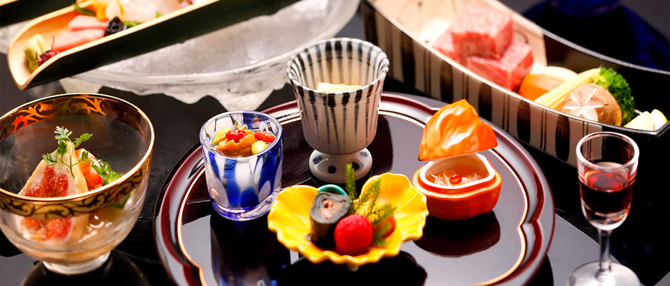 Kaiseki-Japanese multi-course menu with seasonal ingredients